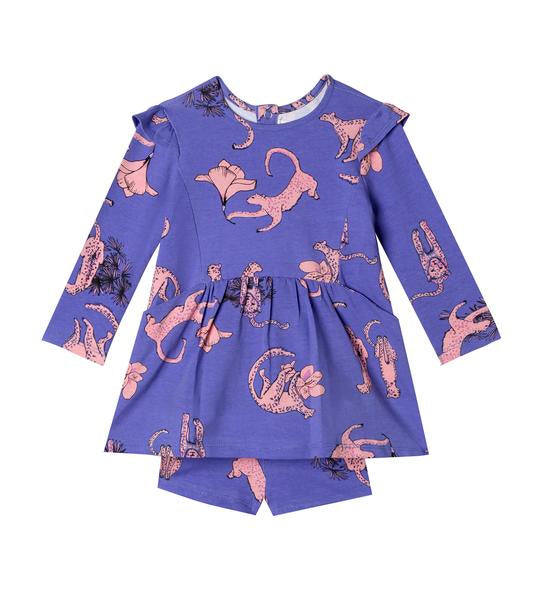 Art & Eden Kids Baby Girl Leah Leopard Dress & Shorts Set