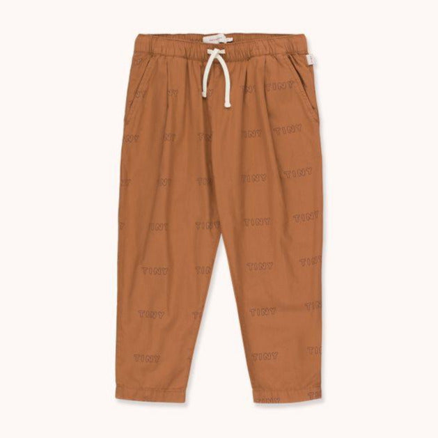 TINYCOTTONS Kids "TINY" PLEATED PANT in cinnamon/light navy 176