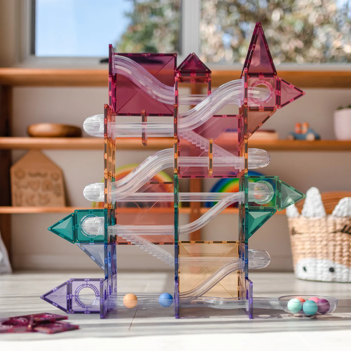 >CONNETIX Pastel Tiles - 106 Pieces Ball Run